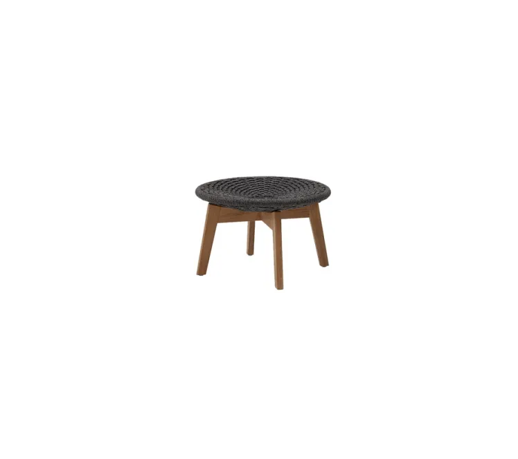 Hocker Cane-line �Peacock� Korb-Fussauflage Rattan dunkelgrau